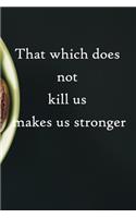 That which does not kill us makes us stronger: 100 Pages Lined Journal Inspirational Quot Journal, Notebook, Diary, Composition Book