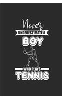 Never Underestimate A Boy Who Plays Tennis