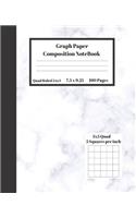 Graph Composition Notebook 5 Squares per inch 5x5 Quad Ruled 5 to 1 100 Sheets