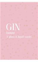 Gin (Noun) A Glass Of Liquid Sanity
