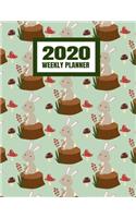 2020 Weekly Planner: January 2020 - December 2020 Calendar Agenda And Daily Schedule - Rabbit Lover Bunny Bunnies (8.5"x11")
