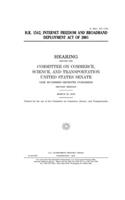 H.R. 1542, Internet Freedom and Broadband Deployment Act of 2001