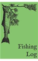 Fishing Log: Fish Journal - Trout Bass Flyfishing Book (Blank Lined Notebook)