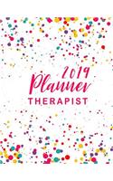 Therapist Planner 2019: Executive Planner and Organizer, 12 Month and Weekly Daily Agenda Calendar Journal Notebook, 52 Week Monday To Sunday 8AM To 9PM Hourly Appointment 