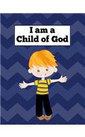 I am a Child of God: A Children's Draw and Write Journal for Bible Study, Sunday School - 7.4" by 9.7" 140 Pages (70 Sheets) With Primary Dotted Lines and Space to Draw 