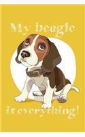 Beagle Notebook: Blank Lined Journal, Softcover (6x9 Inches) with 120 Pages