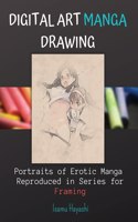 Digital Art Manga Drawing: Portraits of Erotic Manga Reproduced in Series for Framing.