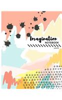 Imagimation Notebook: Journal Dot-Grid: Book: Pocket Notebook Journal Diary, 120 pages, 8" x 10" (Blank Notebook Journal)