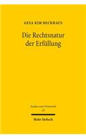 Die Rechtsnatur der Erfüllung