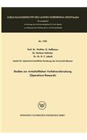 Studien zur wirtschaftlichen Verfahrensforschung (Operations Research)
