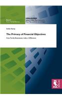 Primacy of Financial Objectives