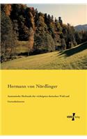Anatomische Merkmale der wichtigsten deutschen Wald und Gartenholzarten