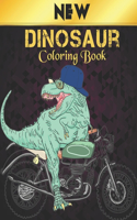 Dinosaur Coloring Book New: 50 Dinosaur Designs Fun Dinosaur Coloring Book for Kids, Boys, Girls and Adult Relax Gift for Animal Lovers Amazing Coloring Book Dinosaur