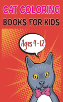 Cat Coloring Books For Kids Ages 4-12