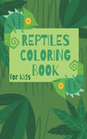 Reptiles Coloring Book for Kids: a fun Animal Coloring Book With Animal Names for Toddler to Learn and Discover new Species, coloring book for toddlers - enjoy coloring letters and 