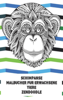 Malbücher für Erwachsene - Zendoodle - Tiere - Schimpanse