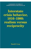Interstate Crisis Behavior, 1816–1980