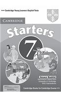 Cambridge Young Learners English Tests 7 Starters Answer Booklet