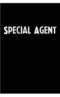 Special Agent: Blank Lined Notebook Journal Gift Idea
