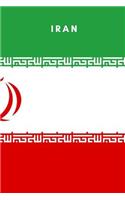 Iran: Country Flag A5 Notebook to write in with 120 pages