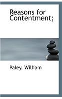 Reasons for Contentment;