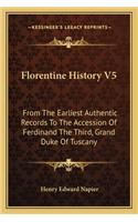 Florentine History V5