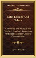 Latin Lessons and Tables