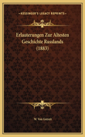 Erlauterungen Zur Altesten Geschichte Russlands (1883)