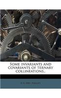 Some Invariants and Covariants of Ternary Collineations..
