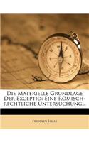 Materielle Grundlage Der Exceptio