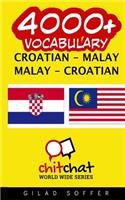 4000+ Croatian - Malay Malay - Croatian Vocabulary