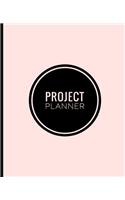 Project Planner Notebook: Organize Notes, Ideas, Follow Up, Project Management, 7.5" X 9.25" (19.05 X 23.495 CM) - 80 Pages - Durable Soft Cover (Rose)