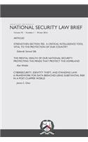 American University National Security Law Brief Vol. 7 Issue 1
