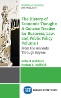 The History of Economic Thought: a Concise Treatise for Business, Law, and Public Policy Volume I
