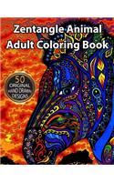 Zentangle Animals Adult Coloring Book