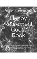 Happy Retirement Guest Book