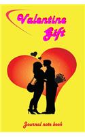 valentine gift: journal note book