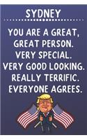 Sydney You Are A Great Great Person Very Special