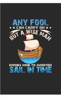 Sail in time: 6x9 Sailing - lined - ruled paper - notebook - notes