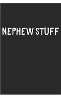 Nephew Stuff: Lined Journal, 120 Pages, 6 x 9, Funny Nephew Gift Idea, Black Matte Finish (Nephew Stuff Journal)