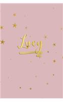 Lucy: Personalized Journal to Write In - Rose Gold Line Journal