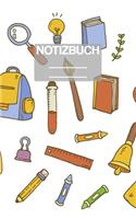 Notizbuch A5 Muster Schulsachen Grundschule Tasche Kinder Kids