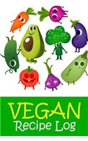 Vegan Recipe Log: (47 Blank Cookbooks)