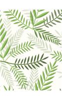 Leaves Notebook: Palm Leaf Journal Book Ruled Lined Page For Kids Teen Girl Women Lady Men Princess Great For Writing Cute Diary School College Record Note Pad Plann(25 Leaves Notebook)