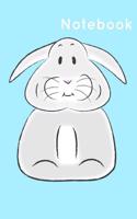 Notebook: Hare Rabbit Bunny Homework Book Notepad Notebook Composition and Journal Gratitude Diary Gift