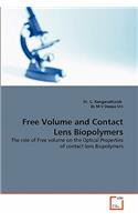 Free Volume and Contact Lens Biopolymers