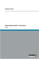 About Vikram Seth's "Two Lives"
