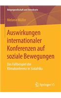 Auswirkungen Internationaler Konferenzen Auf Soziale Bewegungen