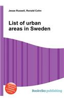 List of Urban Areas in Sweden