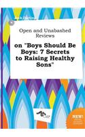 Open and Unabashed Reviews on Boys Should Be Boys